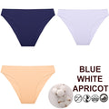 FINETOO 3PCS/Set M-XXL Panties Women Cotton Lingerie Woman Underwear Sexy Femme Underwear Girls Underpant Panty  7 Solid Colors