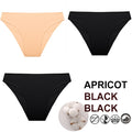 FINETOO 3PCS/Set M-XXL Panties Women Cotton Lingerie Woman Underwear Sexy Femme Underwear Girls Underpant Panty  7 Solid Colors