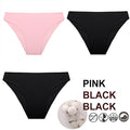 FINETOO 3PCS/Set M-XXL Panties Women Cotton Lingerie Woman Underwear Sexy Femme Underwear Girls Underpant Panty  7 Solid Colors