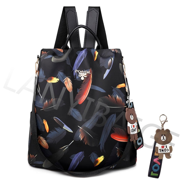 Fashion Backpack Women Oxford Cloth Shoulder Bags School Bags for Teenage Girls Light Ladies Travel Backpack mochila feminina