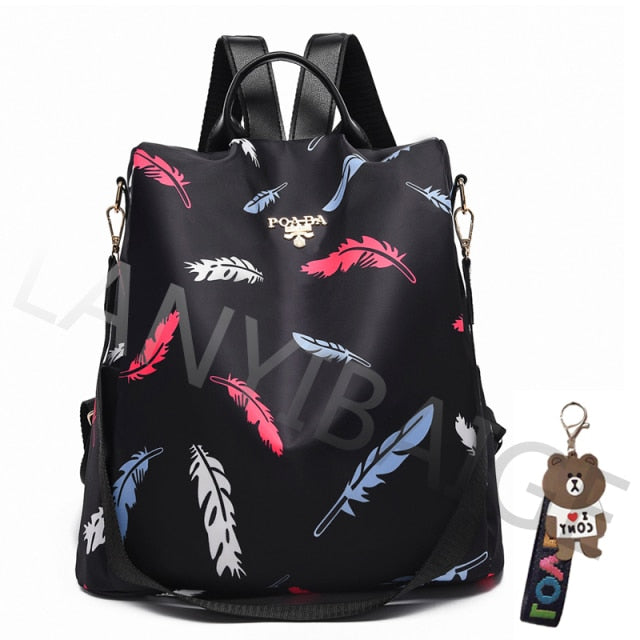 Fashion Backpack Women Oxford Cloth Shoulder Bags School Bags for Teenage Girls Light Ladies Travel Backpack mochila feminina