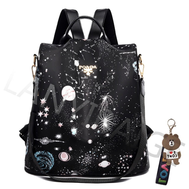 Fashion Backpack Women Oxford Cloth Shoulder Bags School Bags for Teenage Girls Light Ladies Travel Backpack mochila feminina