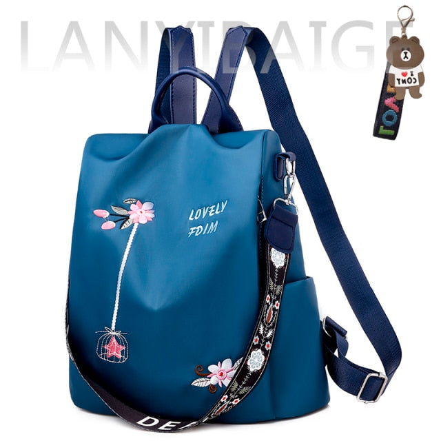 Fashion Backpack Women Oxford Cloth Shoulder Bags School Bags for Teenage Girls Light Ladies Travel Backpack mochila feminina