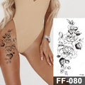 Waterproof Temporary Tattoo Sticker I Love You Flash Tattoos Lip Print Butterfly Flowers Body Art Arm Fake Sleeve Tatoo Women