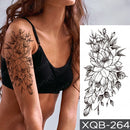 Waterproof Temporary Tattoo Sticker I Love You Flash Tattoos Lip Print Butterfly Flowers Body Art Arm Fake Sleeve Tatoo Women