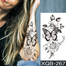 Waterproof Temporary Tattoo Sticker I Love You Flash Tattoos Lip Print Butterfly Flowers Body Art Arm Fake Sleeve Tatoo Women