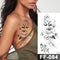 Waterproof Temporary Tattoo Sticker I Love You Flash Tattoos Lip Print Butterfly Flowers Body Art Arm Fake Sleeve Tatoo Women