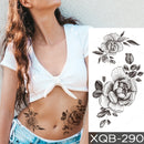 Waterproof Temporary Tattoo Sticker I Love You Flash Tattoos Lip Print Butterfly Flowers Body Art Arm Fake Sleeve Tatoo Women