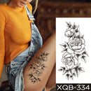 Waterproof Temporary Tattoo Sticker I Love You Flash Tattoos Lip Print Butterfly Flowers Body Art Arm Fake Sleeve Tatoo Women
