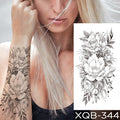 Waterproof Temporary Tattoo Sticker I Love You Flash Tattoos Lip Print Butterfly Flowers Body Art Arm Fake Sleeve Tatoo Women