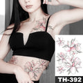 Waterproof Temporary Tattoo Sticker I Love You Flash Tattoos Lip Print Butterfly Flowers Body Art Arm Fake Sleeve Tatoo Women