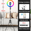 Orsda 10 inch RGB Ring Light tripod LED Ring Light Selfie Ring Light with Stand RGB 26 colors video light For Youtube Tik Tok