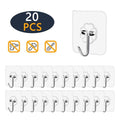 10/20Pcs Transparent Strong Self Adhesive Door Wall Hangers Hooks Suction Heavy Load Rack Cup Sucker for Kitchen Bathroom Office