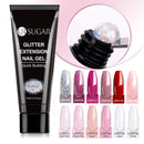 UR SUGAR 15ml Silver Glitter Extension Nail Gel Gel Varnishes Hybrid For Nails Extension Nail Semi-permanent Gel