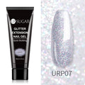 UR SUGAR 15ml Silver Glitter Extension Nail Gel Gel Varnishes Hybrid For Nails Extension Nail Semi-permanent Gel