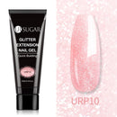 UR SUGAR 15ml Silver Glitter Extension Nail Gel Gel Varnishes Hybrid For Nails Extension Nail Semi-permanent Gel