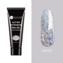 UR SUGAR 15ml Silver Glitter Extension Nail Gel Gel Varnishes Hybrid For Nails Extension Nail Semi-permanent Gel