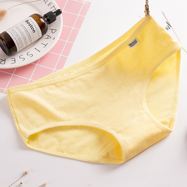 L-XXL Hot sale High-Quality Women's underwear Pure cotton Women Briefs For Solid low-Rise Women's shorts Girls Panties Lingerie
