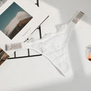 Sexy Women Underwear Rhinestone Letter Thongs Lace Transparent T Back for Female Low Rise Soft Ladies Panties Black Lingerie