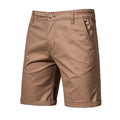 2020 New Summer 100% Cotton Solid Shorts Men High Quality Casual Business Social Elastic Waist Men Shorts 10 Colors Beach Shorts