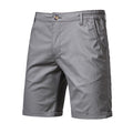 2020 New Summer 100% Cotton Solid Shorts Men High Quality Casual Business Social Elastic Waist Men Shorts 10 Colors Beach Shorts