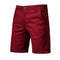 2020 New Summer 100% Cotton Solid Shorts Men High Quality Casual Business Social Elastic Waist Men Shorts 10 Colors Beach Shorts