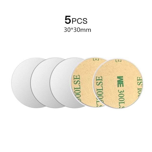 Magnetic Metal Plate For Car Phone Holder Universal Iron Sheet Disk Sticker Mount Mobile Phone Magnet Stand For IPhone