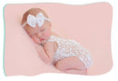 Baby Romper Deep V Backless Newborn Photo Photograph Props Lace Toddler Hollow Bow-knot Design Fotografia Accessories