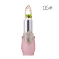 Moisturizer Lip Gloss Transparent Jelly Flower Lipstick Temperature Color Change Waterproof Makeup Lip Balm Cosmetic Makeup Tool