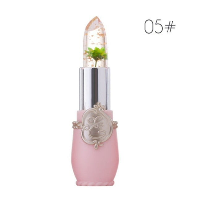 Moisturizer Lip Gloss Transparent Jelly Flower Lipstick Temperature Color Change Waterproof Makeup Lip Balm Cosmetic Makeup Tool
