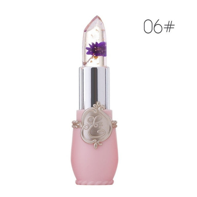 Moisturizer Lip Gloss Transparent Jelly Flower Lipstick Temperature Color Change Waterproof Makeup Lip Balm Cosmetic Makeup Tool