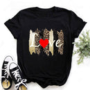 ZOGANKIN Summer Fashion Shirt Lips Leopard Graphic T Shirt Women Tops Base O-neckBlack Tees Kiss Leopard Lip Funny Girls Tshirt