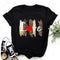 ZOGANKIN Summer Fashion Shirt Lips Leopard Graphic T Shirt Women Tops Base O-neckBlack Tees Kiss Leopard Lip Funny Girls Tshirt