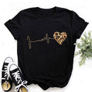 ZOGANKIN Summer Fashion Shirt Lips Leopard Graphic T Shirt Women Tops Base O-neckBlack Tees Kiss Leopard Lip Funny Girls Tshirt