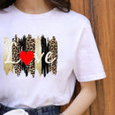 ZOGANKIN Summer Fashion Shirt Lips Leopard Graphic T Shirt Women Tops Base O-neckBlack Tees Kiss Leopard Lip Funny Girls Tshirt