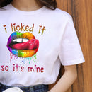 ZOGANKIN Summer Fashion Shirt Lips Leopard Graphic T Shirt Women Tops Base O-neckBlack Tees Kiss Leopard Lip Funny Girls Tshirt