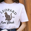 ZOGANKIN Summer Fashion Shirt Lips Leopard Graphic T Shirt Women Tops Base O-neckBlack Tees Kiss Leopard Lip Funny Girls Tshirt