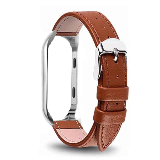 Leather Wrist Bracelet for Xiaomi Mi Band 4 5 6 Sport Strap watch wrist strap For xiaomi mi band 5 bracelet Miband 6 Strap