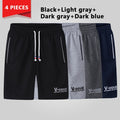 4PC Summer Shorts Men 2020 Casual Shorts Trunks Fitness Workout Beach Shorts Man Breathable Cotton Gym Short Trousers Sweatpants