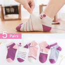 10Pcs/5Pairs Children Sock Breathable Sports Girls Boys Sokcs Unisex Cotton Stripe Chaussette Enfant Garcon Skarpetki Dla dzieci
