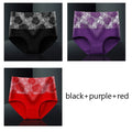 M-5XL Women's Panties Female Underpants Cotton Underwear High Waist Panties Sexy Lingeries Briefs Plus Size Pantys 3PCS/Set