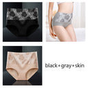 M-5XL Women's Panties Female Underpants Cotton Underwear High Waist Panties Sexy Lingeries Briefs Plus Size Pantys 3PCS/Set