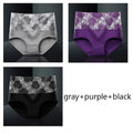 M-5XL Women's Panties Female Underpants Cotton Underwear High Waist Panties Sexy Lingeries Briefs Plus Size Pantys 3PCS/Set