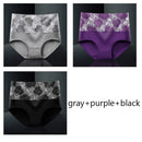 M-5XL Women's Panties Female Underpants Cotton Underwear High Waist Panties Sexy Lingeries Briefs Plus Size Pantys 3PCS/Set