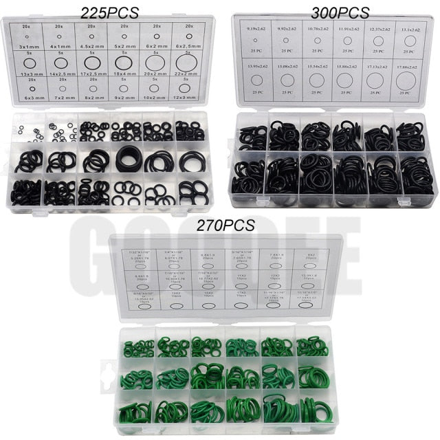 O Ring Rubber Washer Seals Assortment Black O-Ring Seals Set Nitrile Washers High Quality For Car Gasket