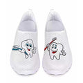 Nurse Doctor Print Women Sneakers Cosplay Shoes Slip On Light Mesh Shoes Breathable Flats Shoes Zapatos planos Halloween cosplay