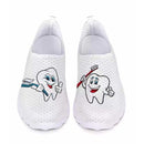 Nurse Doctor Print Women Sneakers Cosplay Shoes Slip On Light Mesh Shoes Breathable Flats Shoes Zapatos planos Halloween cosplay