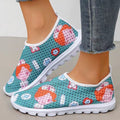 Nurse Doctor Print Women Sneakers Cosplay Shoes Slip On Light Mesh Shoes Breathable Flats Shoes Zapatos planos Halloween cosplay