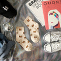 2021 New Cartoon Women's Breathable Cotton Socks Cute Bear Lovely Animal Pattern Girl Sock Combed  of Pure Cotton Female Socks