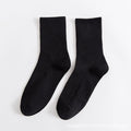 Jeseca Unisex Men Women's Socks Korean Harajuku Vintage Streetwear Long Socks White Black Woman Casual Hip Hop Skateboard Sox